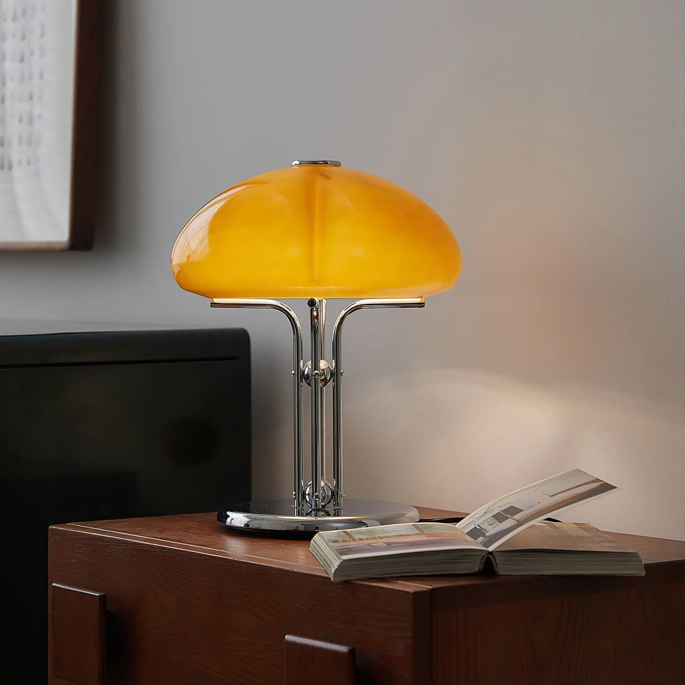Pilz-Tischlampe im Vintage-Stil