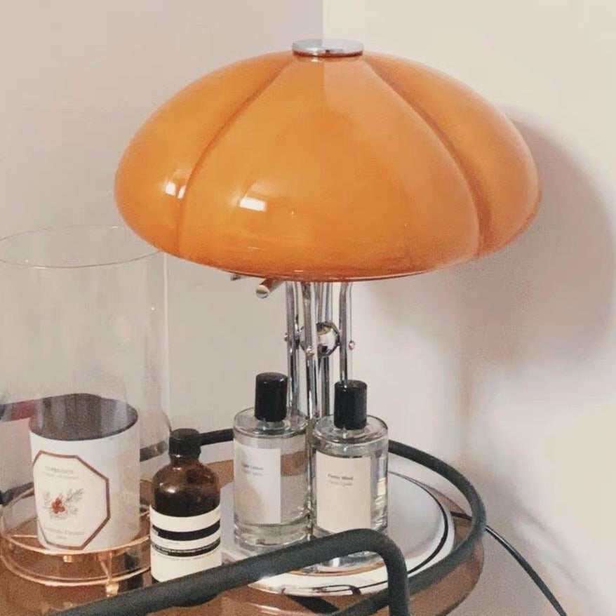 Pilz-Tischlampe im Vintage-Stil