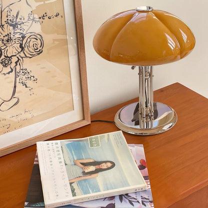 Pilz-Tischlampe im Vintage-Stil