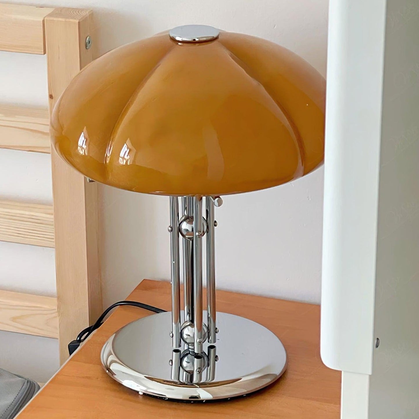 Pilz-Tischlampe im Vintage-Stil