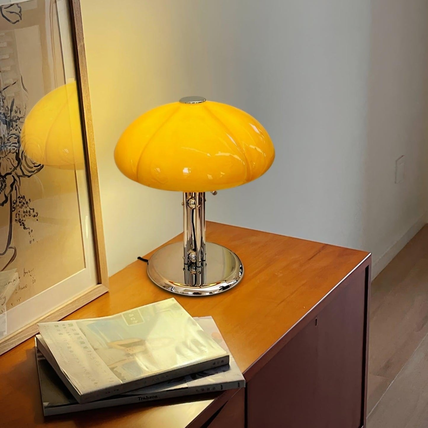 Pilz-Tischlampe im Vintage-Stil