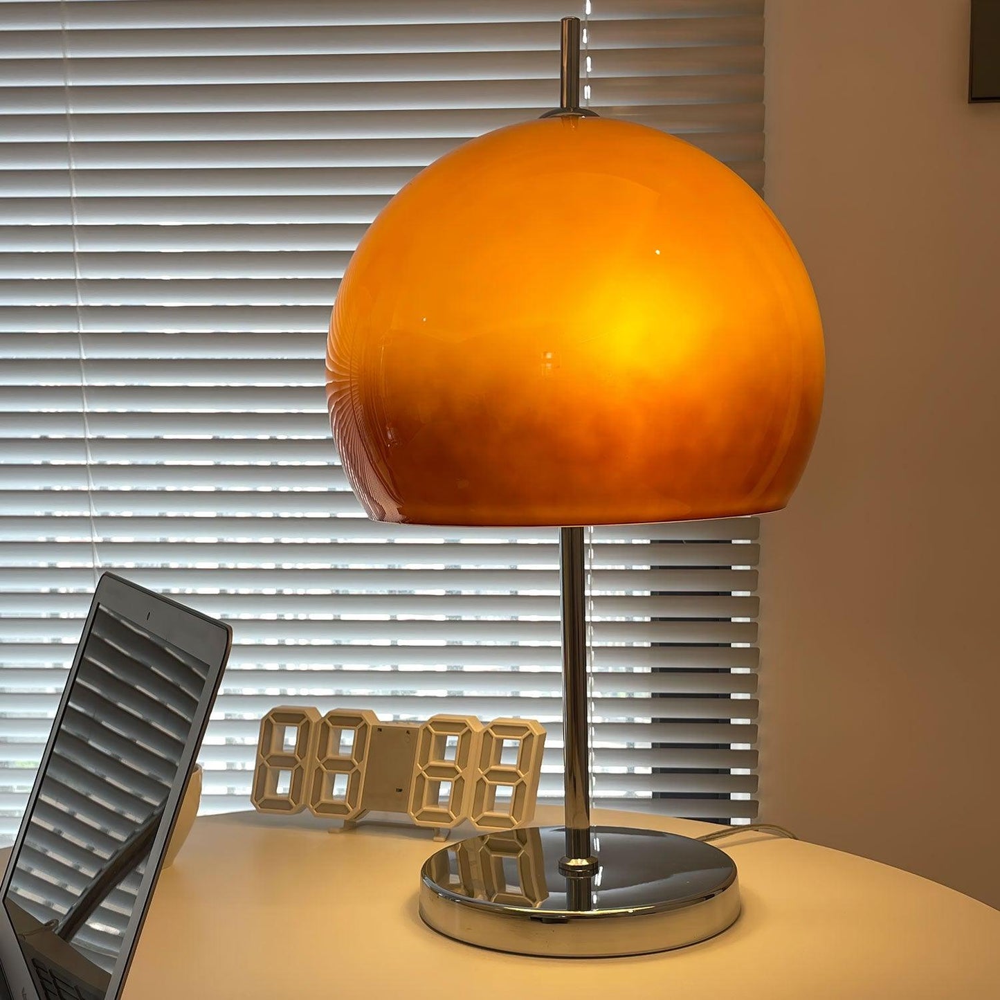 Pilz-Tischlampe im Vintage-Stil