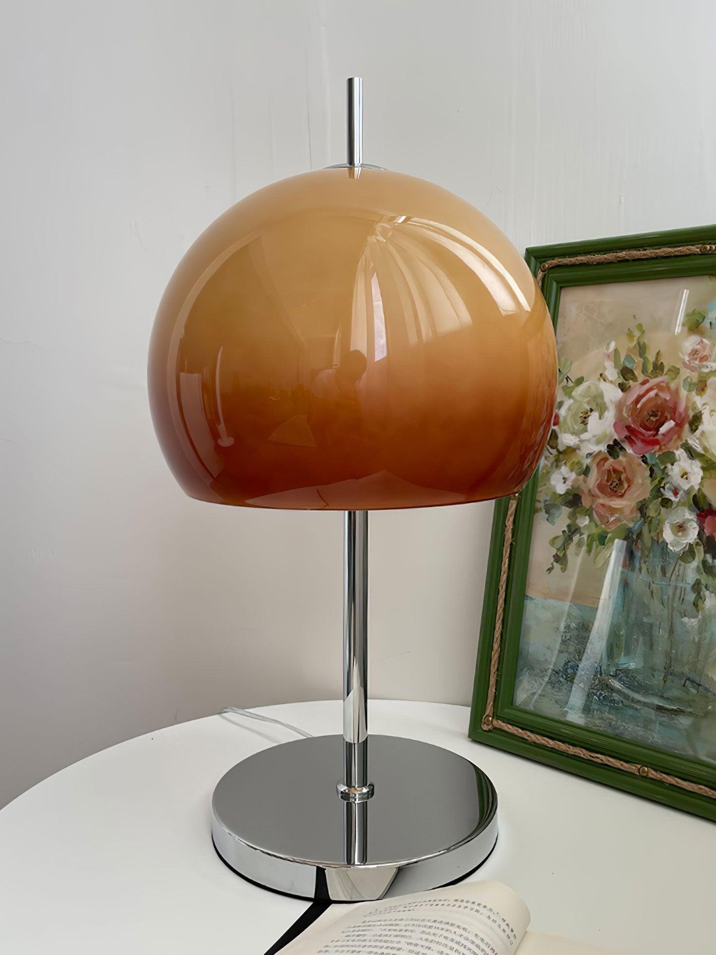 Pilz-Tischlampe im Vintage-Stil
