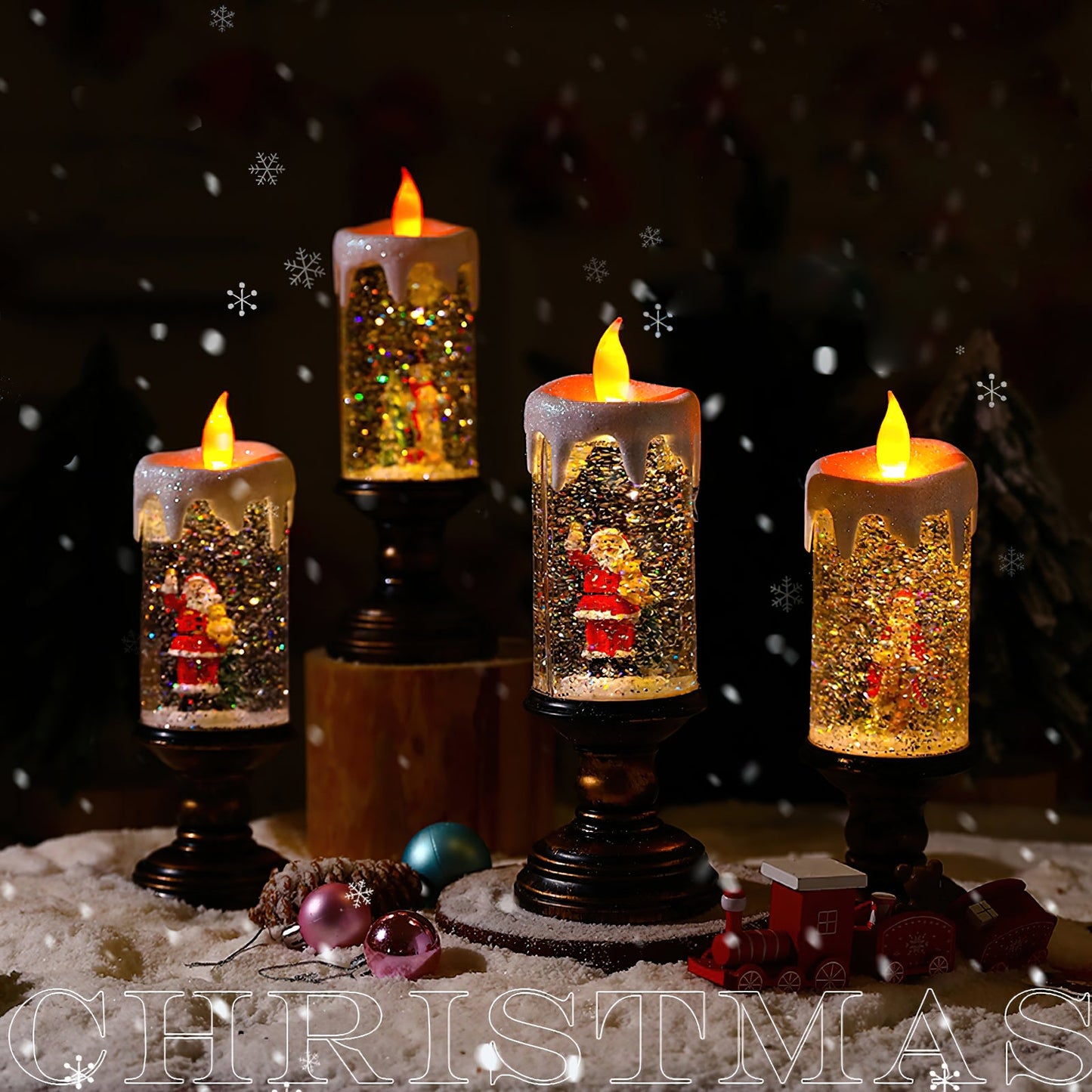 Tragbare LED-Weihnachtskerze