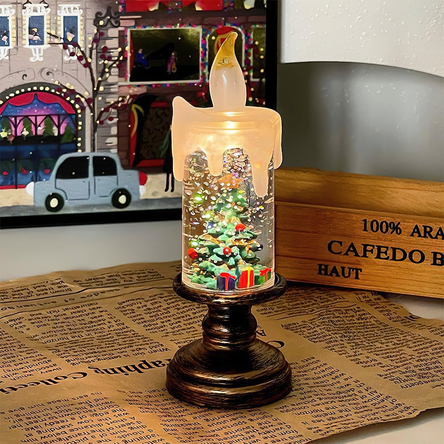 Tragbare LED-Weihnachtskerze