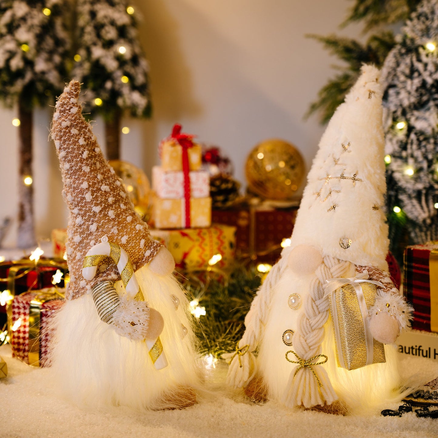 Wiederaufladbare LED-Weihnachtstischdekoration
