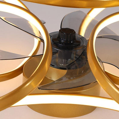 LED-Deckenventilatorleuchte Blossom
