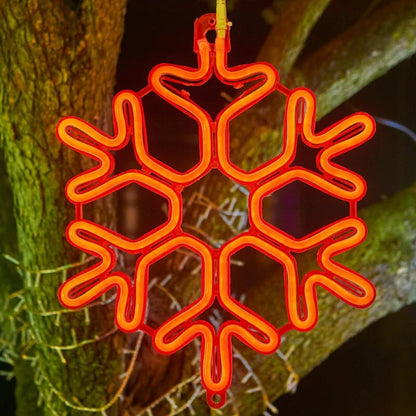 SchneeLicht: Wasserdichte LED-Leuchte mit Schneeflocken-Effekt für festliche Beleuchtung