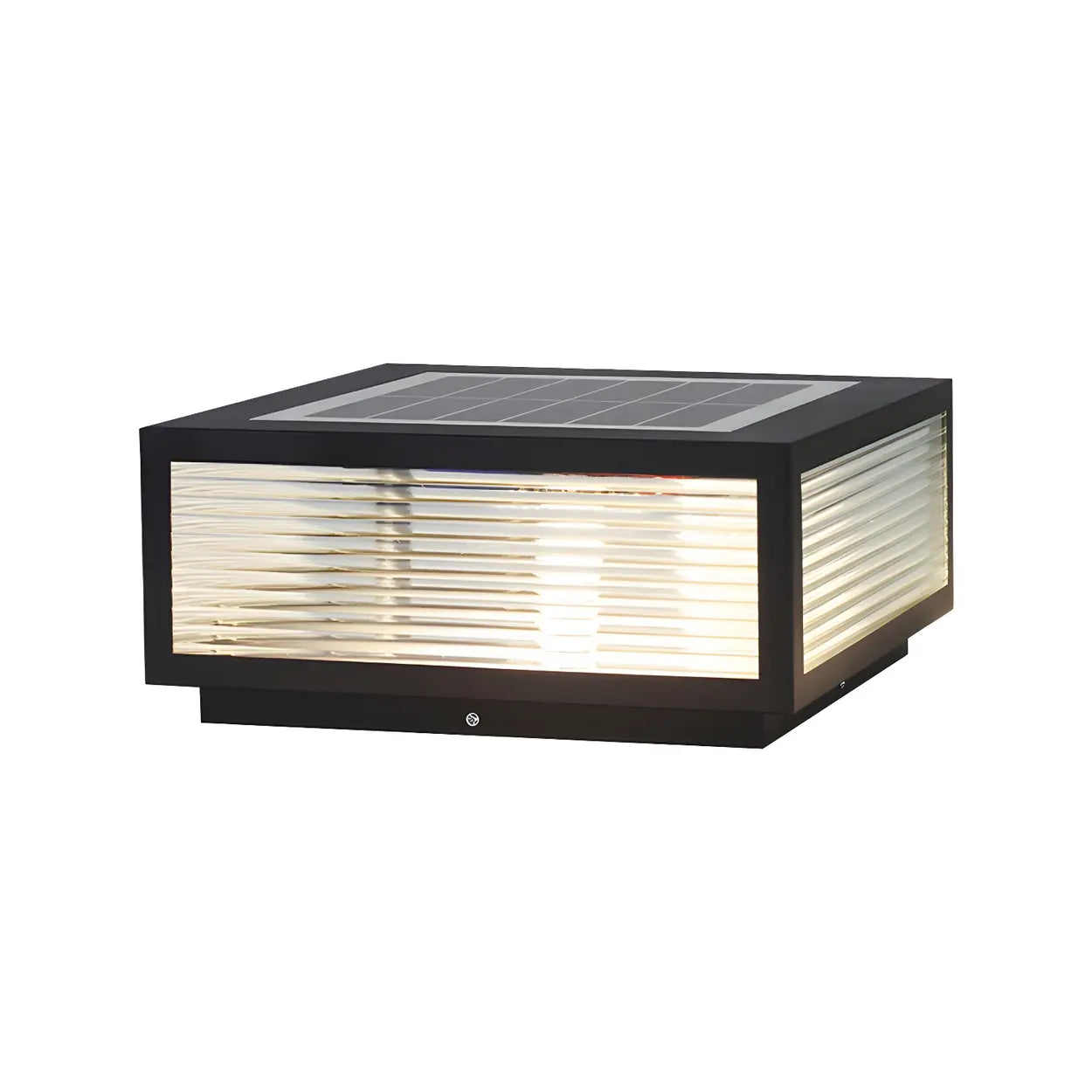 Moderne Rechteckige LED-Solar-Außenleuchte