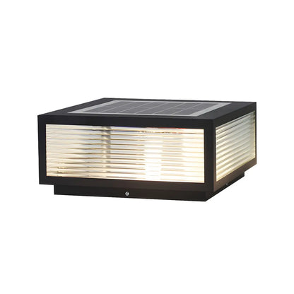 Moderne Rechteckige LED-Solar-Außenleuchte