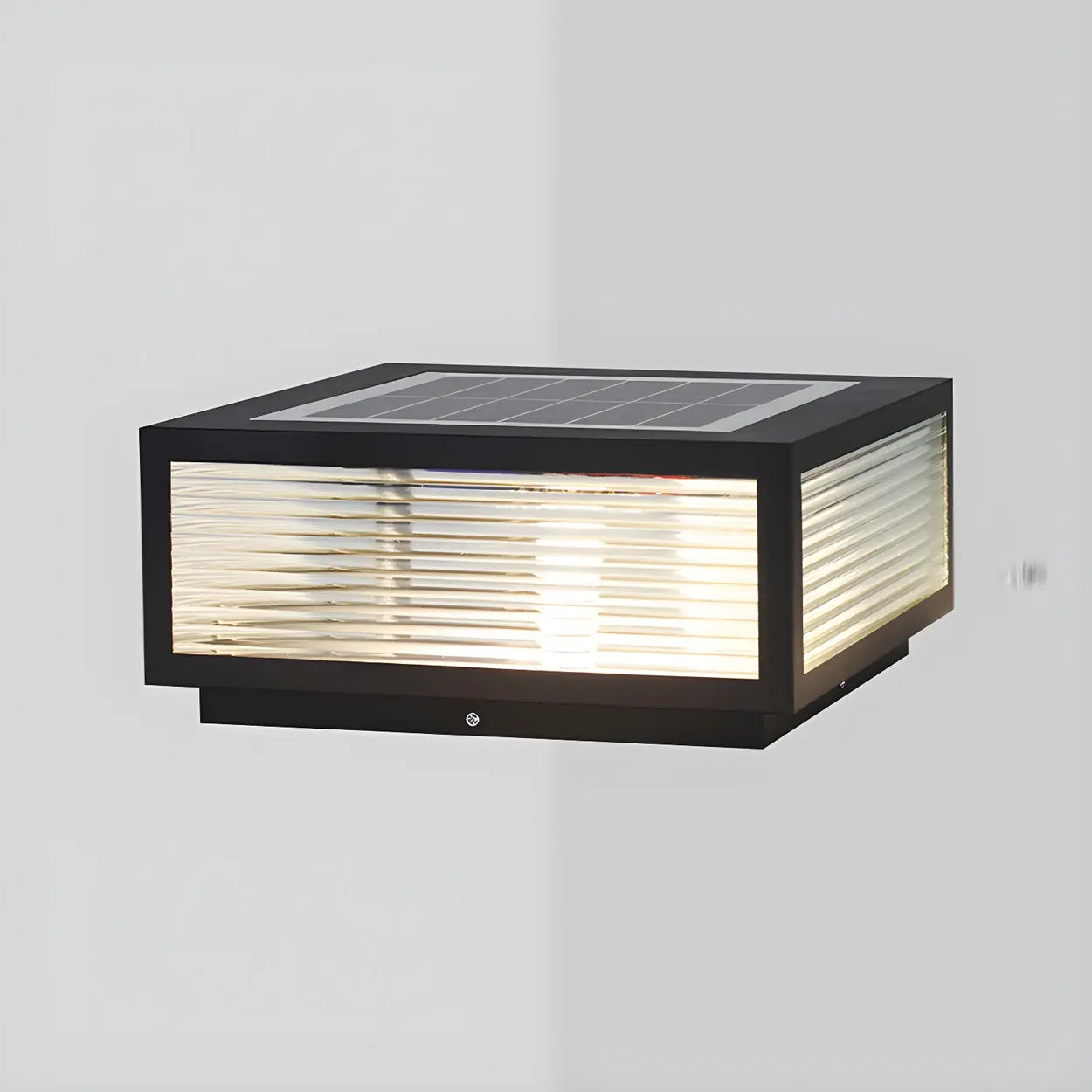 Moderne Rechteckige LED-Solar-Außenleuchte