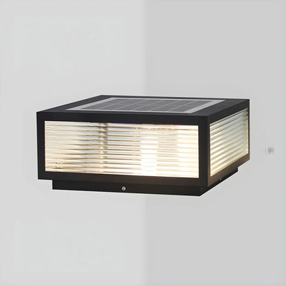 Moderne Rechteckige LED-Solar-Außenleuchte