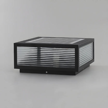 Moderne Rechteckige LED-Solar-Außenleuchte