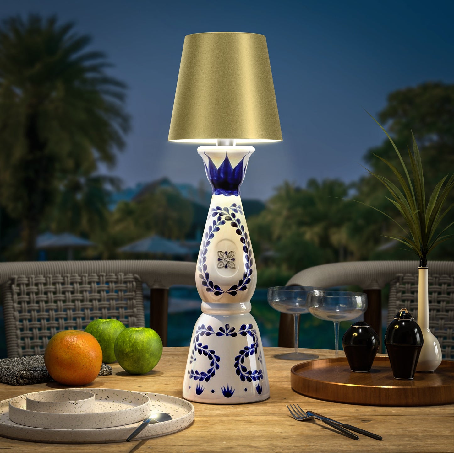 Kabellose LED-Flaschenlampe