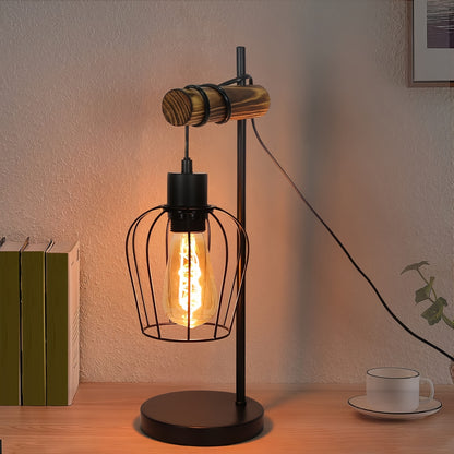 Rustikale Industrielle Nachttischlampe