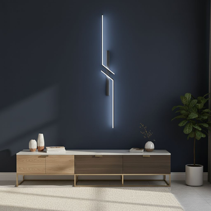 Moderne lineare LED-Wandleuchte