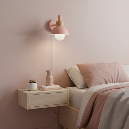 Verstellbare Wandleuchte mit Stecker