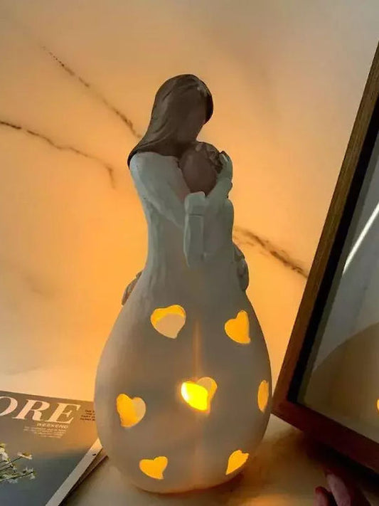 AmorWappen: Herzförmige Tischlampe mit Sanftem, Warmem Leuchten