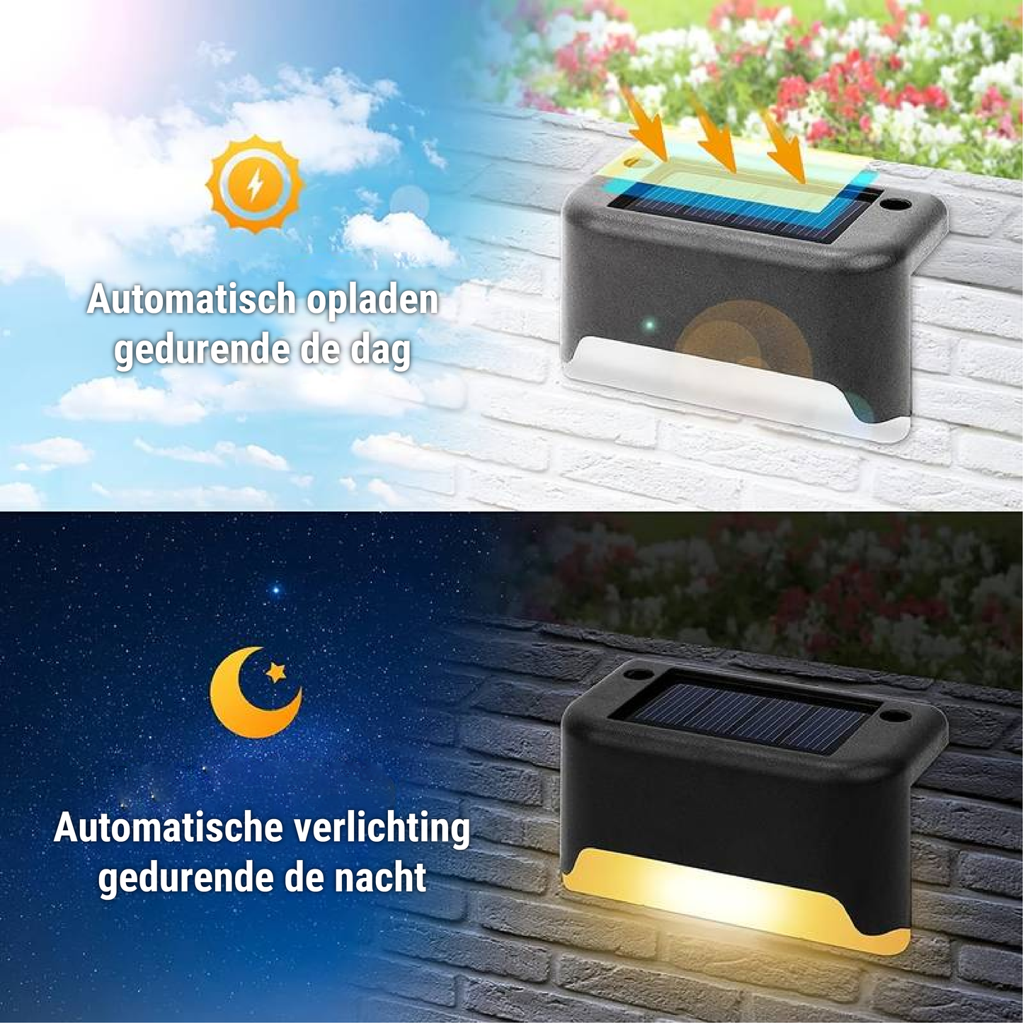 SolarLicht: Moderne Solar-Wandleuchte für Außenbereiche