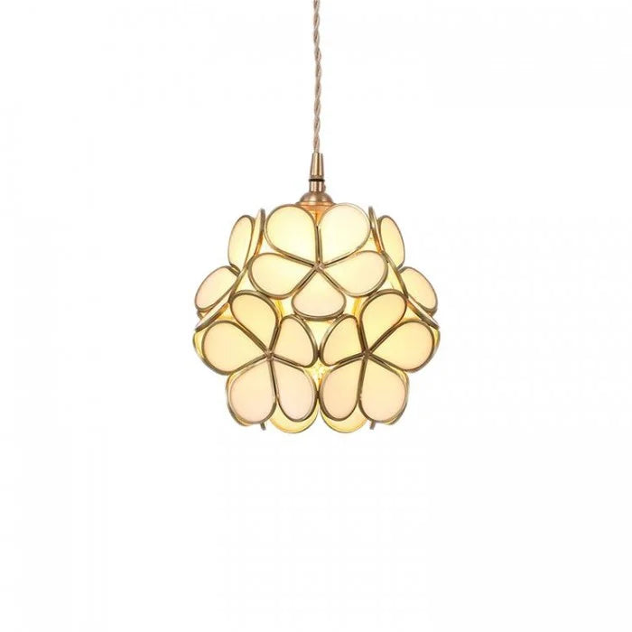 Hängende Pendelleuchten im Vintage-Blumenstil