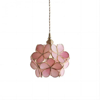 Hängende Pendelleuchten im Vintage-Blumenstil