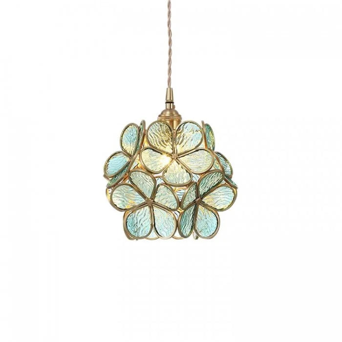 Hängende Pendelleuchten im Vintage-Blumenstil