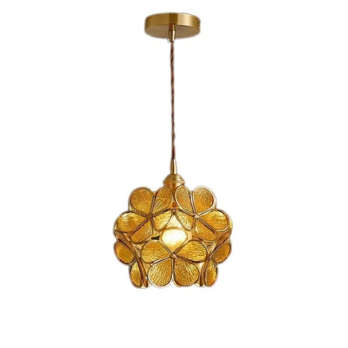 Hängende Pendelleuchten im Vintage-Blumenstil