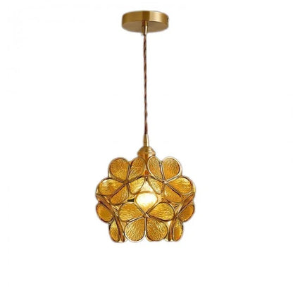 Hängende Pendelleuchten im Vintage-Blumenstil