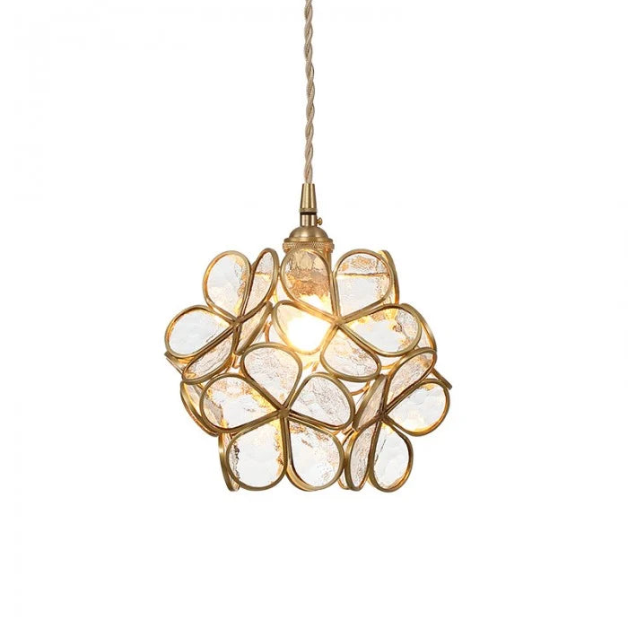 Hängende Pendelleuchten im Vintage-Blumenstil