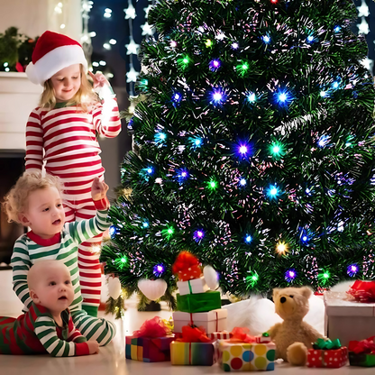 Weihnachts Baum Mit Funkelnden LED Lichtern