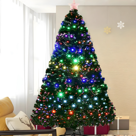 Weihnachts Baum Mit Funkelnden LED Lichtern