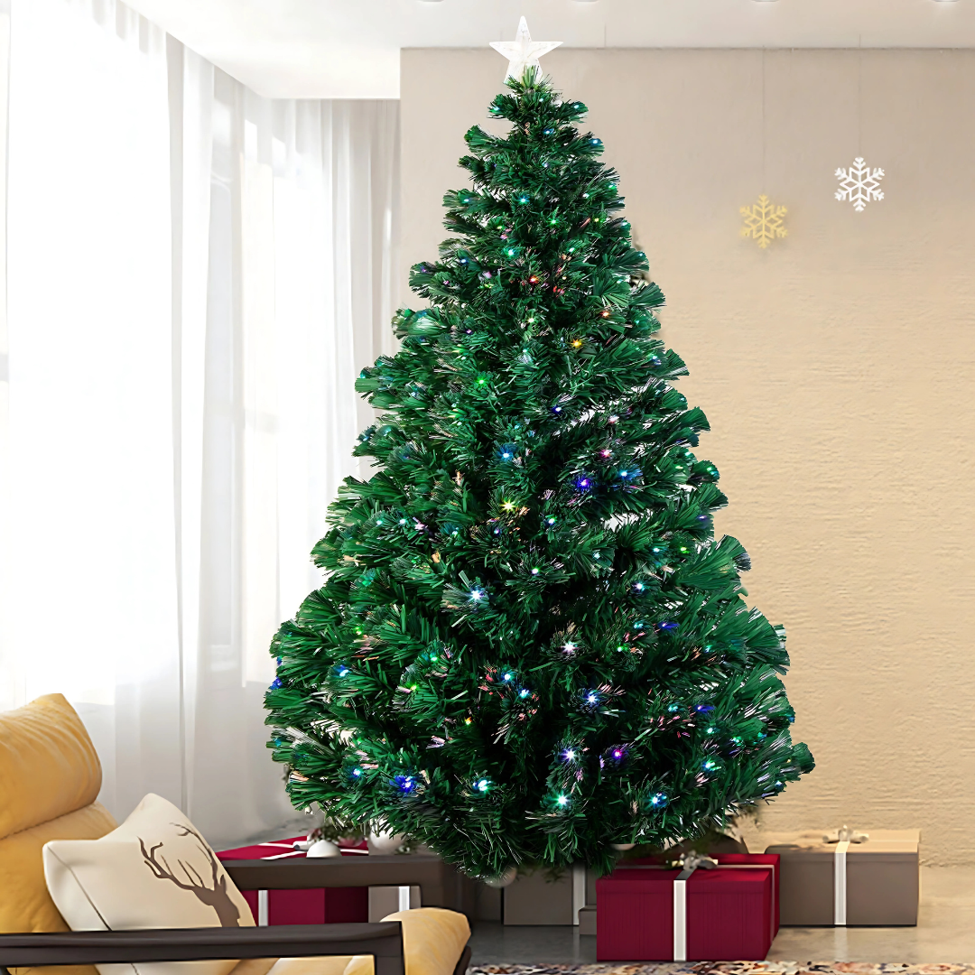 Weihnachts Baum Mit Funkelnden LED Lichtern