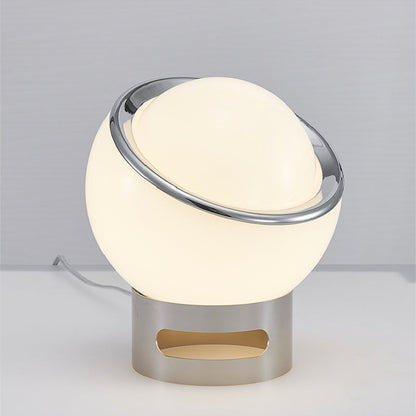 OpalScheitel: Zeitlose Tischlampe Aus Opal Glas