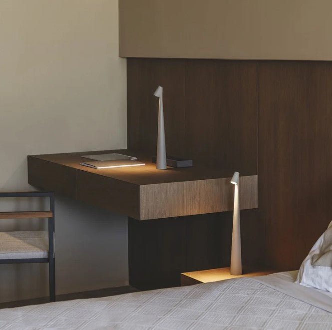 LumaAusblick: Wiederaufladbare Tischleuchte mit sanftem Licht