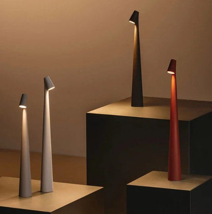 LumaAusblick: Wiederaufladbare Tischleuchte mit sanftem Licht