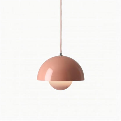 MacaronGlühen: Kompakte Pendelleuchte mit elegantem, pastelligen Schirm