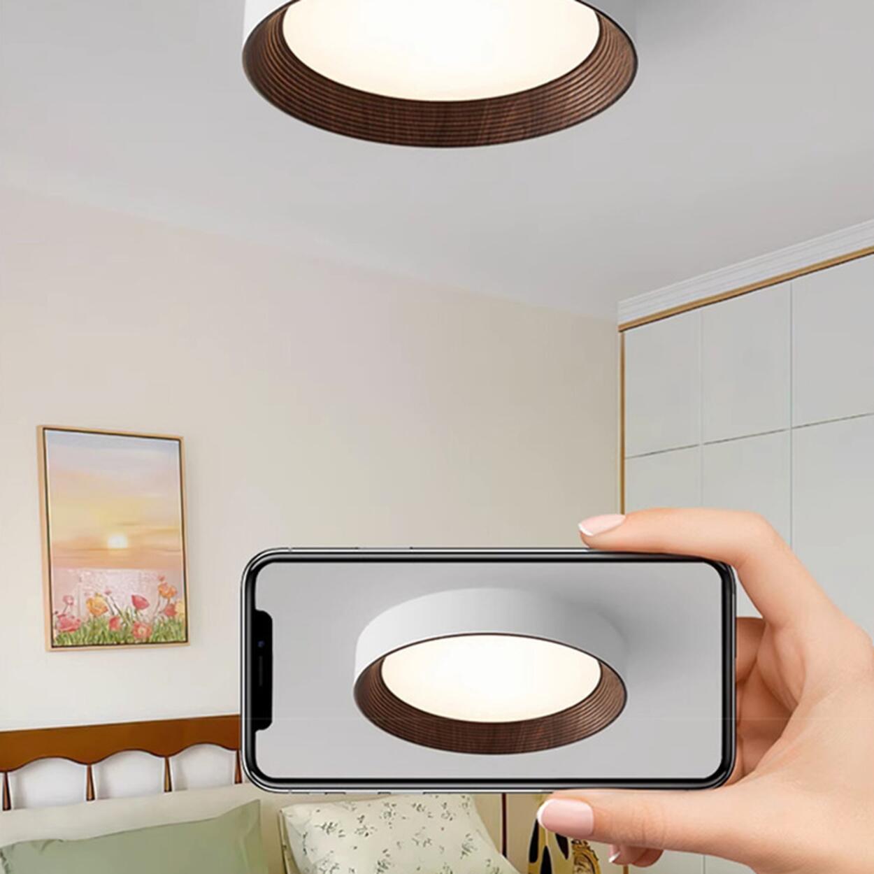 Moderne Halo-LED-Deckenleuchte