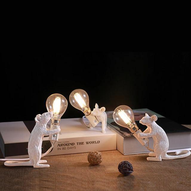 LED-Tischleuchte in Mausform