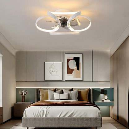 LED-Deckenventilatorleuchte Blossom