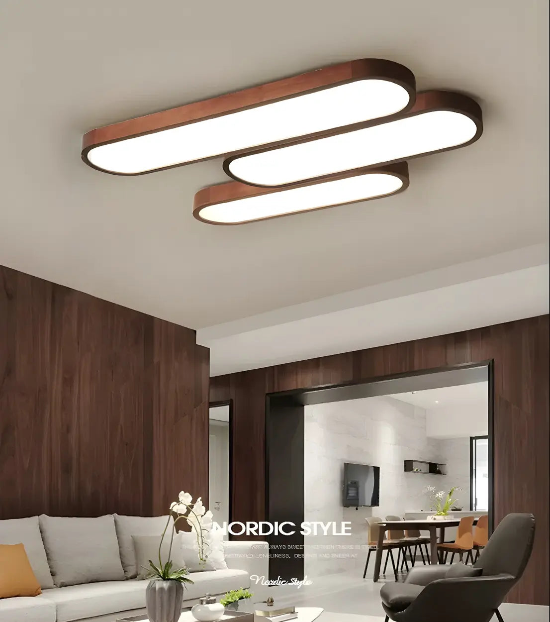 Moderne lineare LED-Deckenleuchte