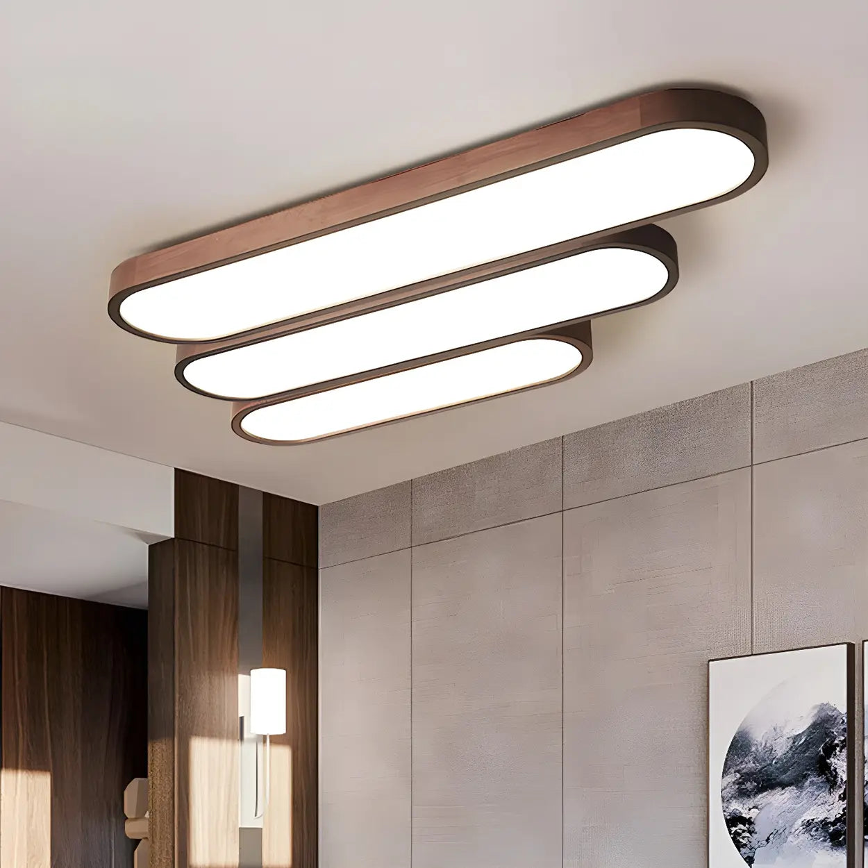 Moderne lineare LED-Deckenleuchte