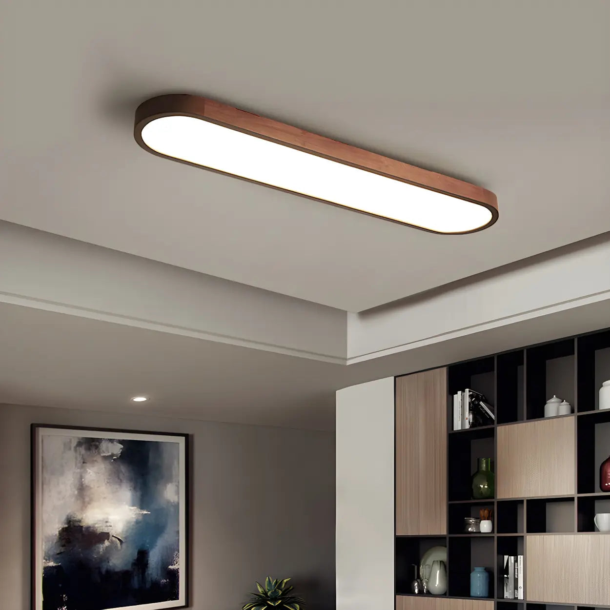 Moderne lineare LED-Deckenleuchte