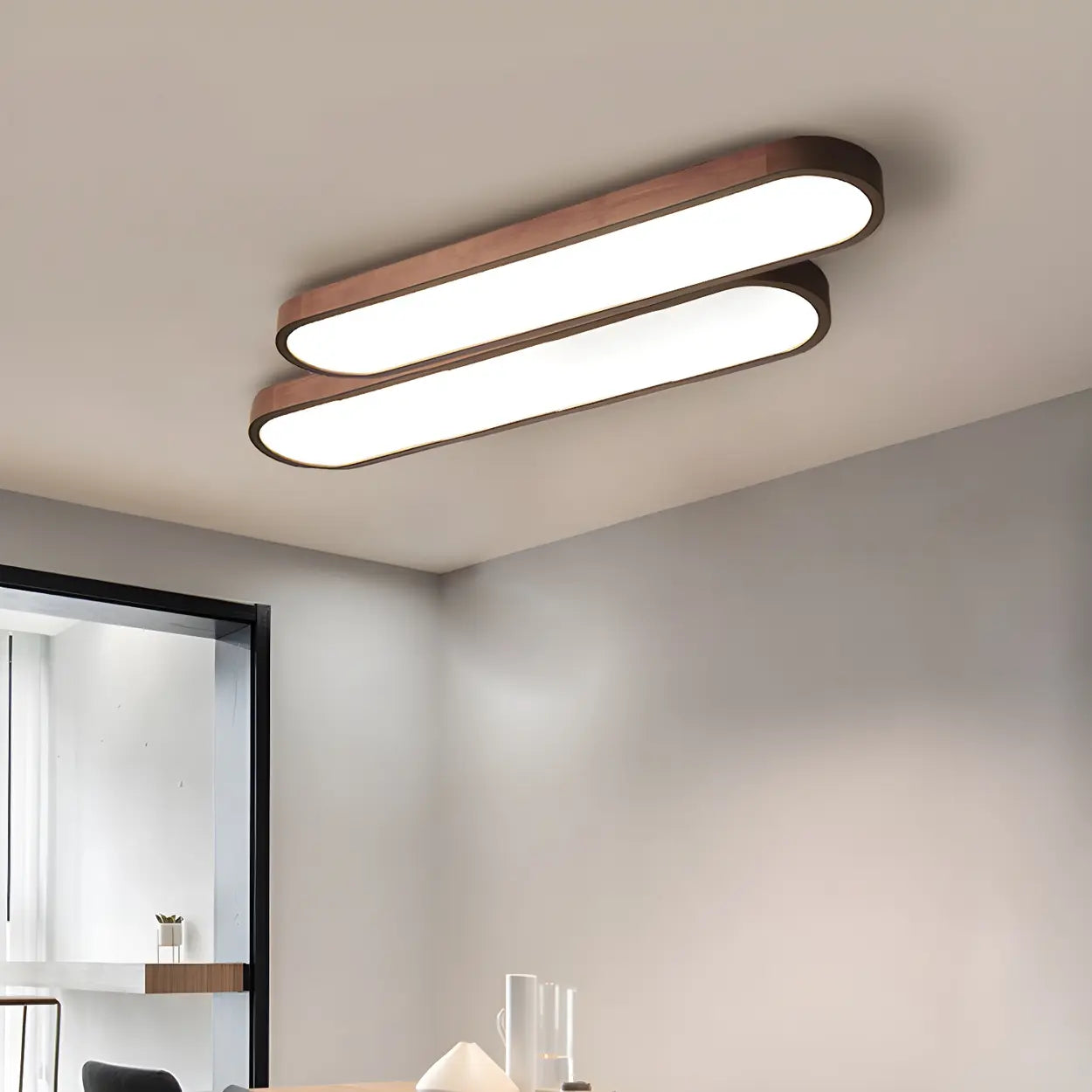 Moderne lineare LED-Deckenleuchte