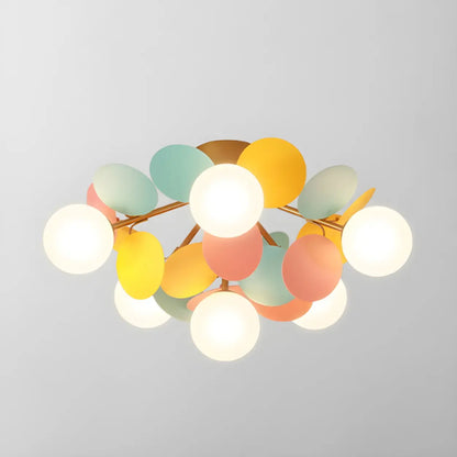 Moderne LED-Deckenleuchte in Kugelform