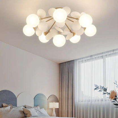 Moderne LED-Deckenleuchte in Kugelform