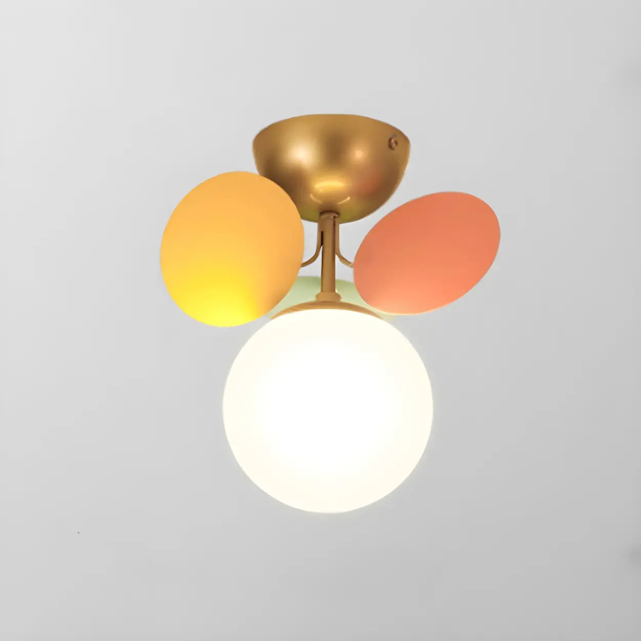 Moderne LED-Deckenleuchte in Kugelform