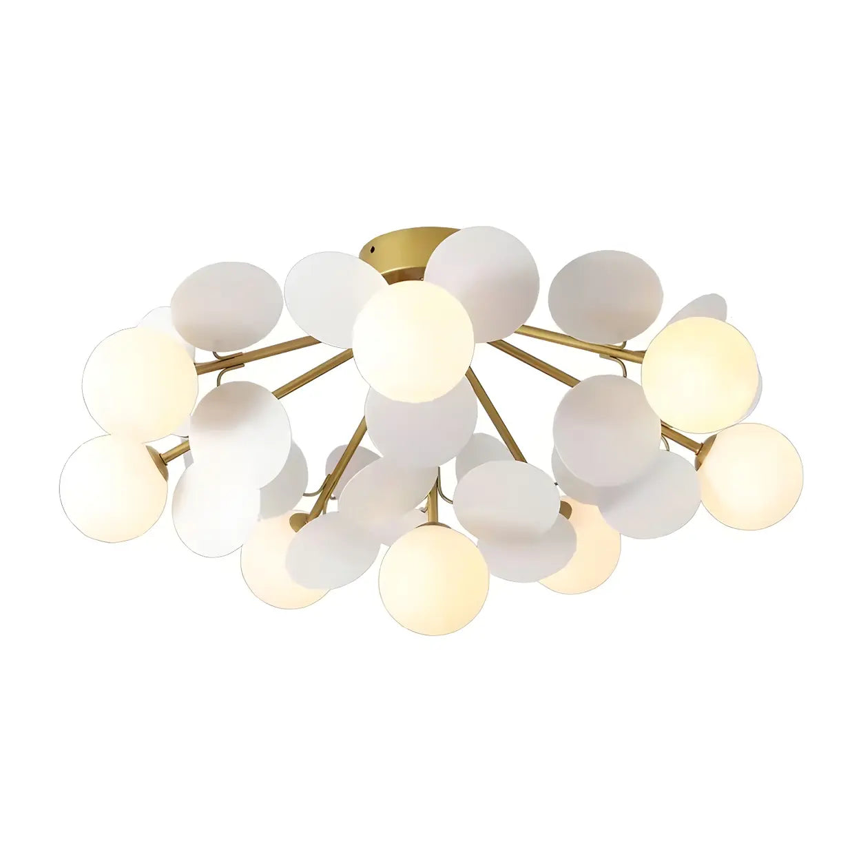 Moderne LED-Deckenleuchte in Kugelform