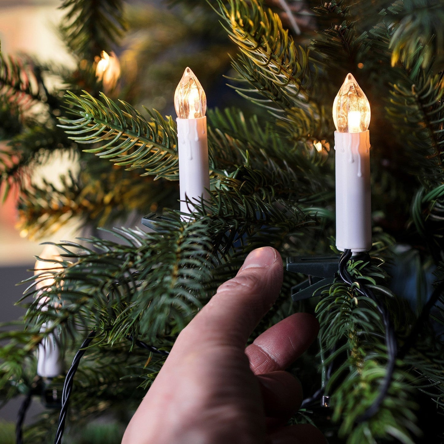 Festliche Weihnachts-LED-Kerzenlichter