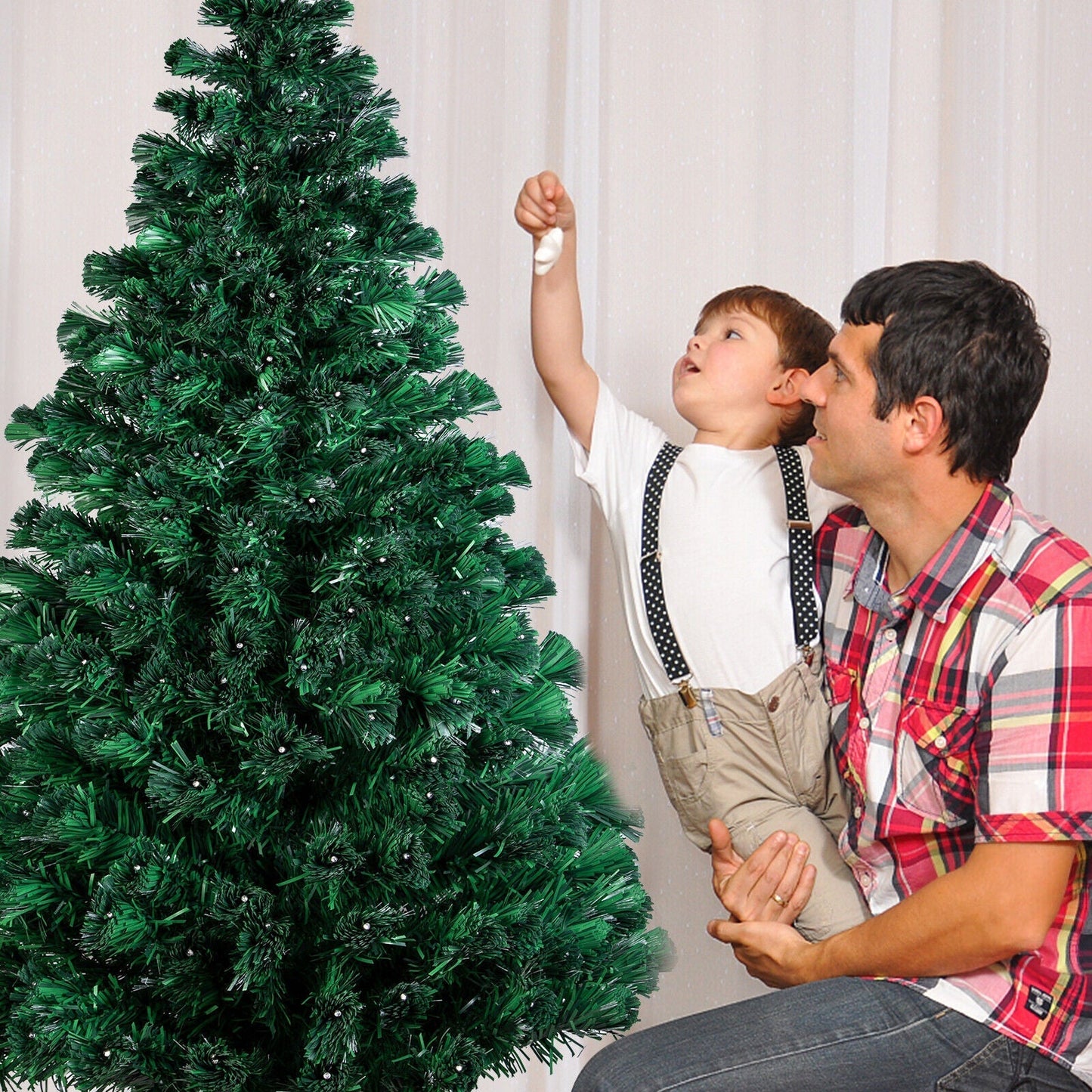Weihnachts Baum Mit Funkelnden LED Lichtern