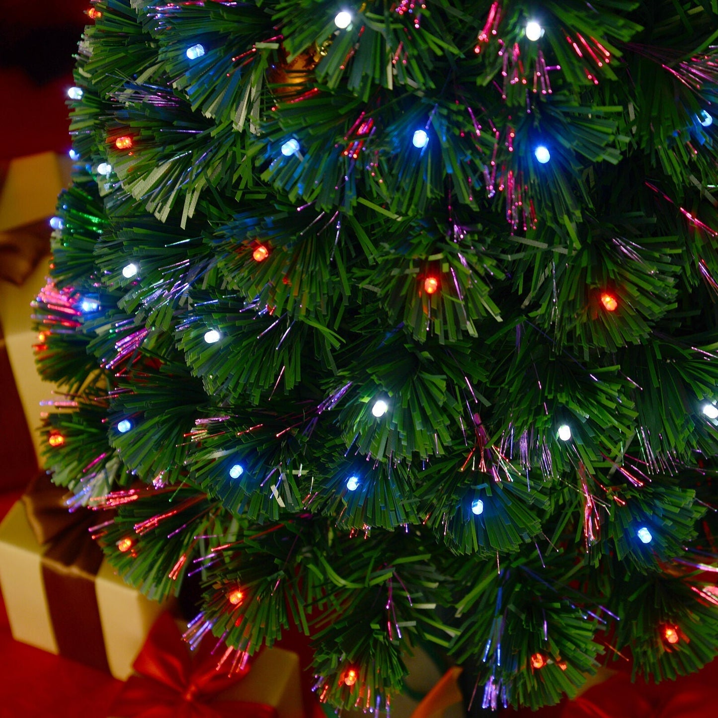 Weihnachts Baum Mit Funkelnden LED Lichtern